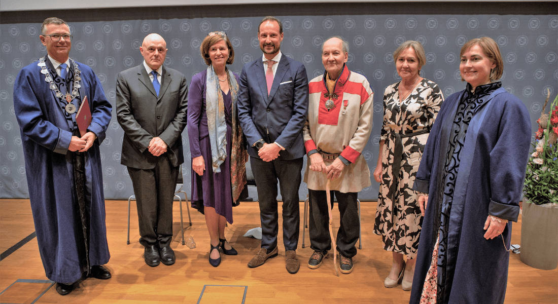 Katherine Richardson at the appointment with fellow honorary doctors