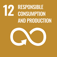 Sustainable Development Goal 12, Responsible Consumption and Production, infographic illustrating recycling in infinity