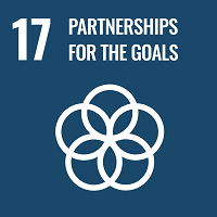 Sustainable Development Goal 17, Partnerships for the goals, infographic illustrating 5 interlinked rings